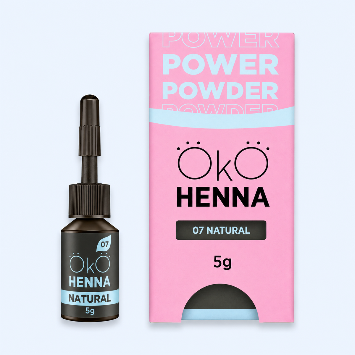 OKO Henna para Sobrancelhas 07 Natural — produto em vista principal em fotografia melhorada para ecommerce
