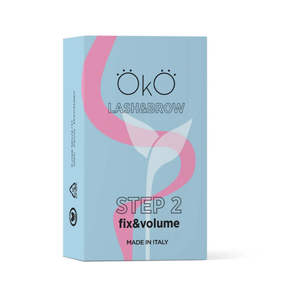 OKO Individuais Lash&Brow x5 Sachet — caixa Step 2 Fix & Volume com cinco saquetas