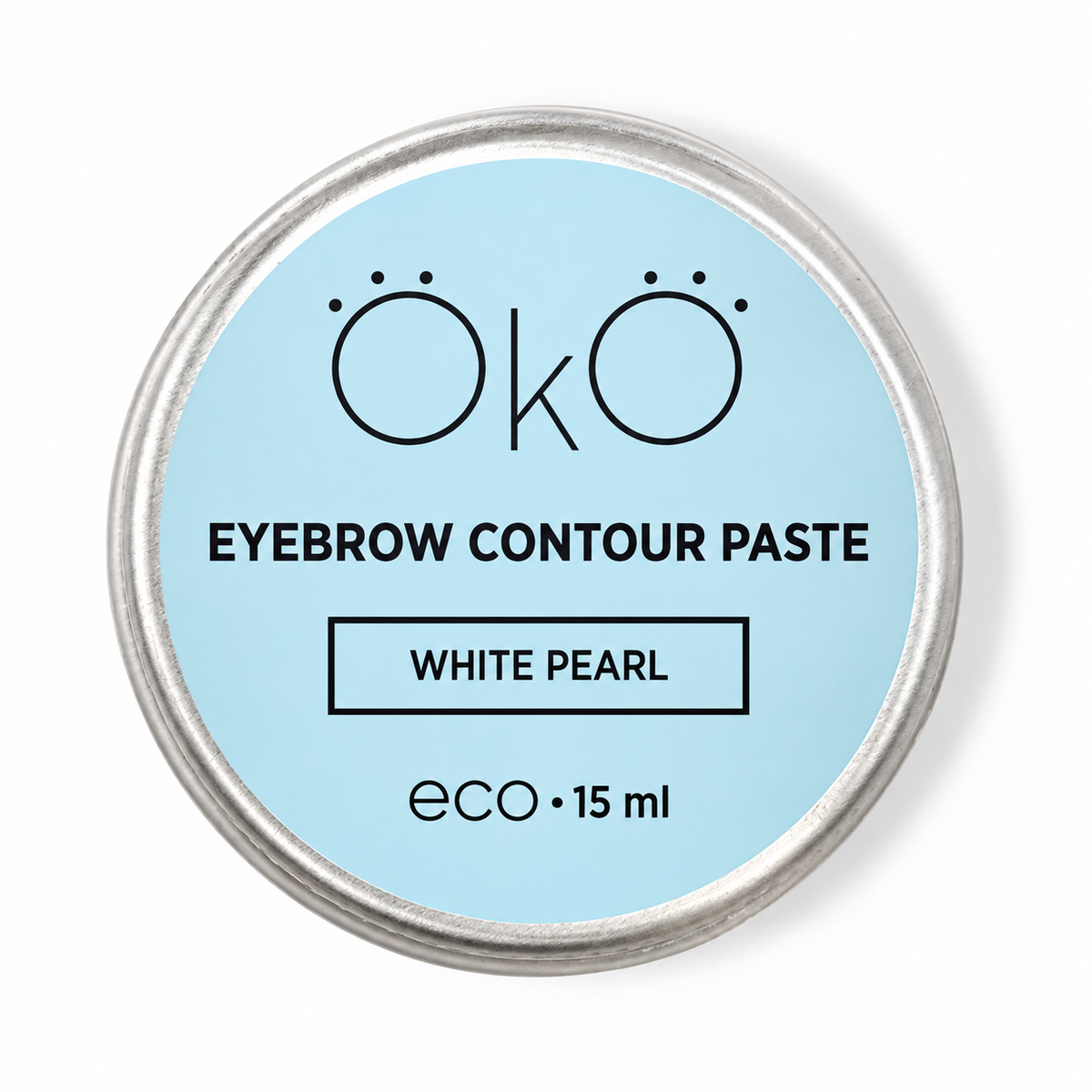 OKO Pasta de Contorno para Sobrancelhas White Pearl — vista adicional do produto em fotografia melhorada para ecommerce