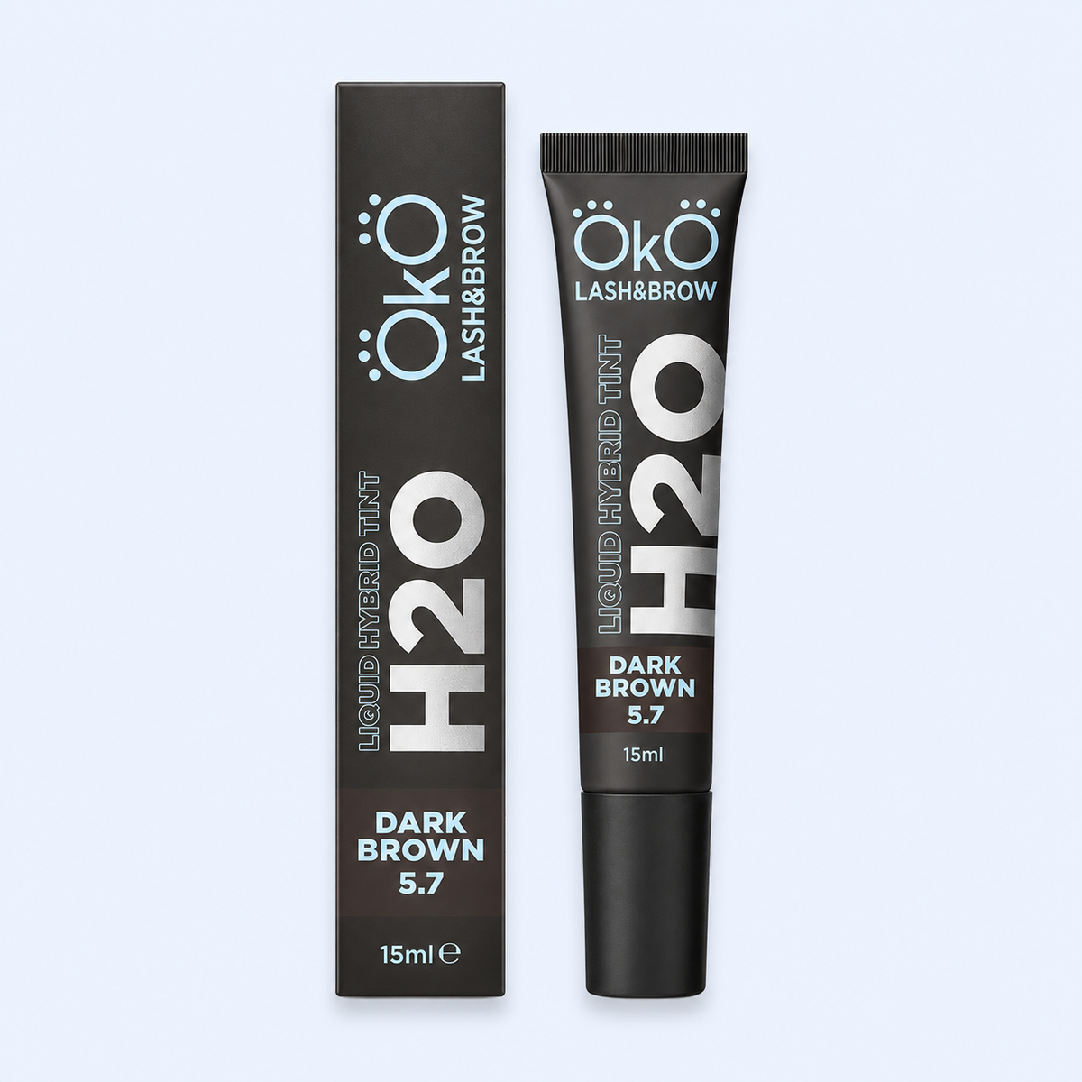 OKO Tinta Líquida Híbrida H2O Dark Brown 5.7 — produto em vista principal em fotografia melhorada para ecommerce
