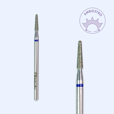 Ponta de diamante DI-PBRO21 — cónica de topo plano de 1,8 mm para trabalho corrente.