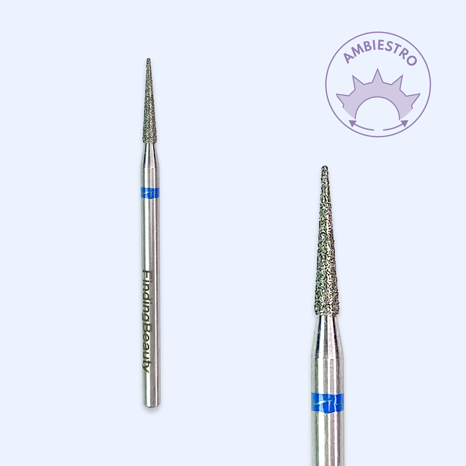 Ponta de diamante DI-PBRO23 — cónica pontiaguda de 1,6 mm para trabalho corrente.