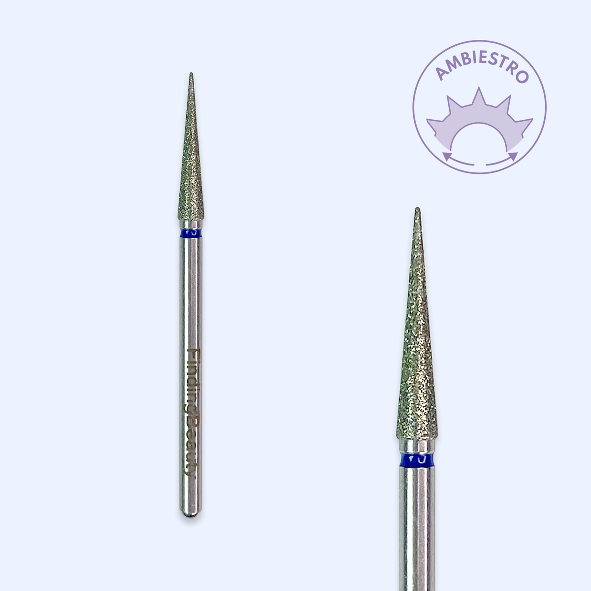 Ponta de diamante DI-PBRO28 — cónica pontiaguda de 2,6 mm para trabalho corrente.
