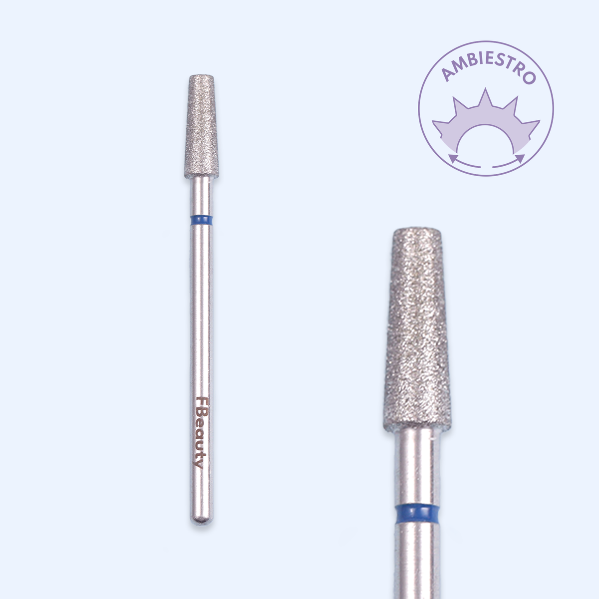 Ponta de diamante DI-PBRO31 — cónica de topo plano de 3,5 mm para trabalho corrente.
