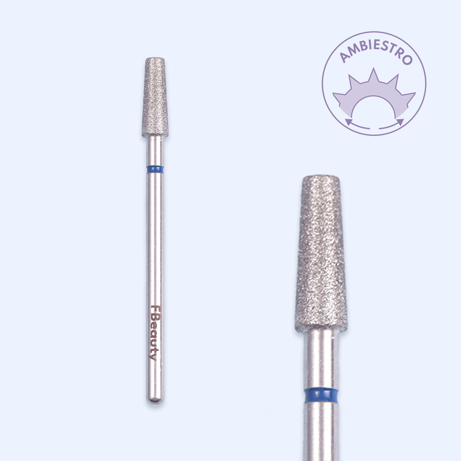 Ponta de diamante DI-PBRO31 — cónica de topo plano de 3,5 mm para trabalho corrente.