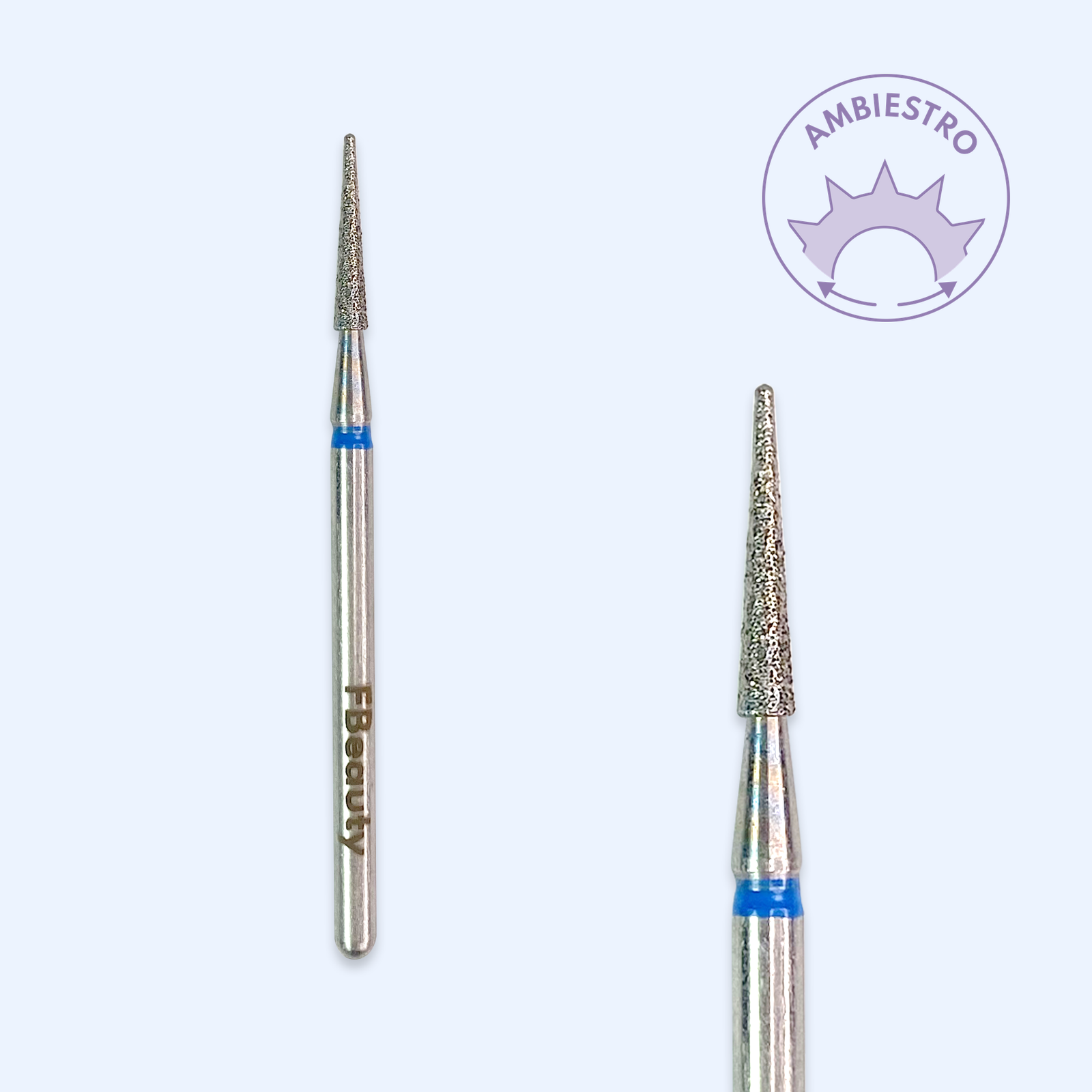 Ponta de diamante DI-PBRO34 — cónica pontiaguda de 1,6 mm para trabalho corrente.