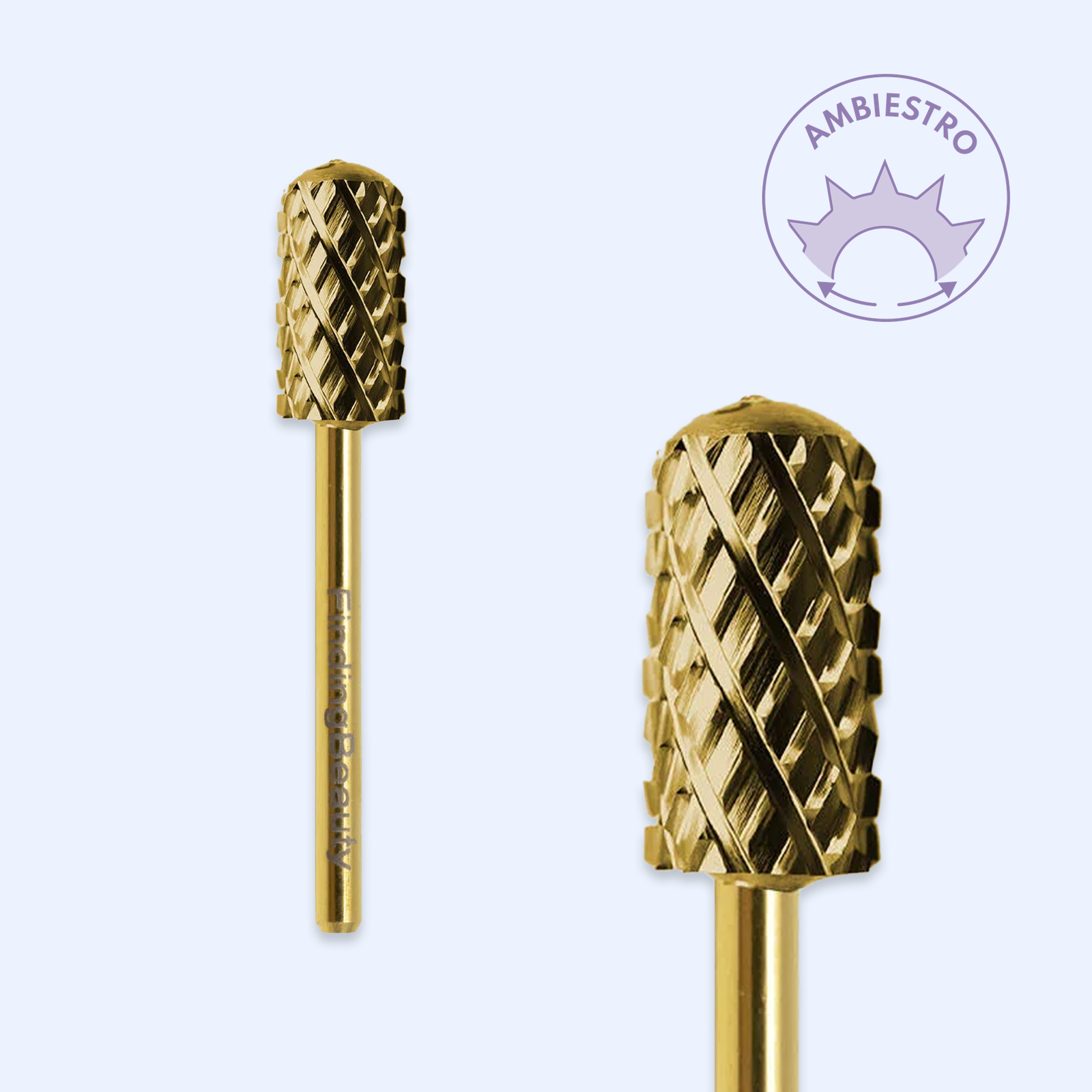 Ponta de tungsténio TUNG-PBRO18 — cilíndrica de topo liso, 6,6 mm. Rebaixa superfície sem tocar na pele.