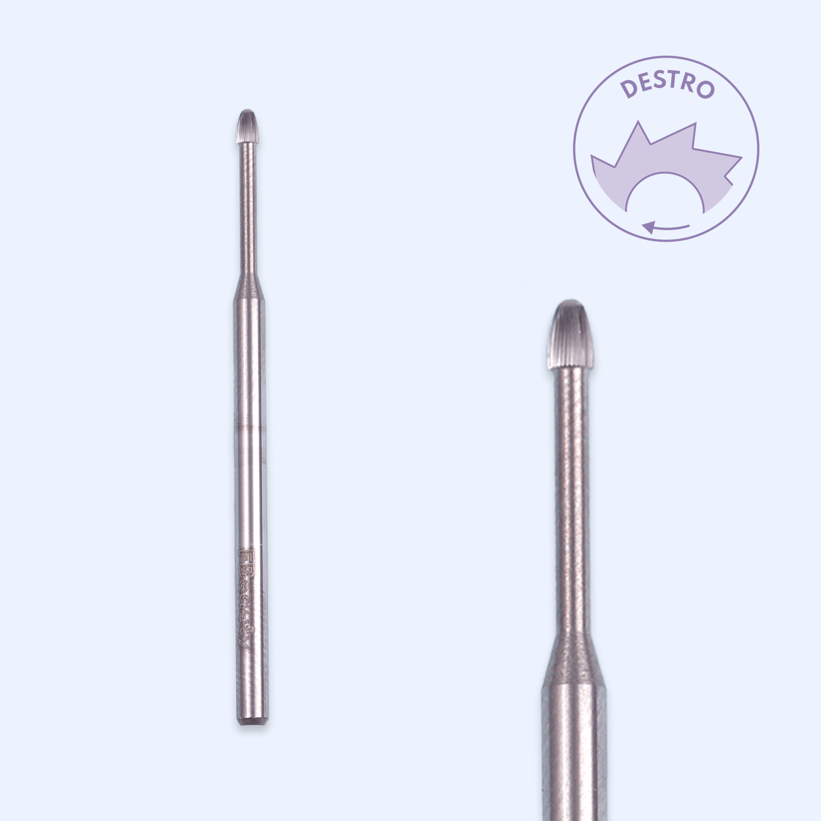 Ponta de tungsténio TUNG-PBRO32 — gota pequena para limpeza da zona da cutícula.