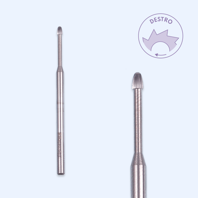 Ponta de tungsténio TUNG-PBRO32 — gota pequena para limpeza da zona da cutícula.