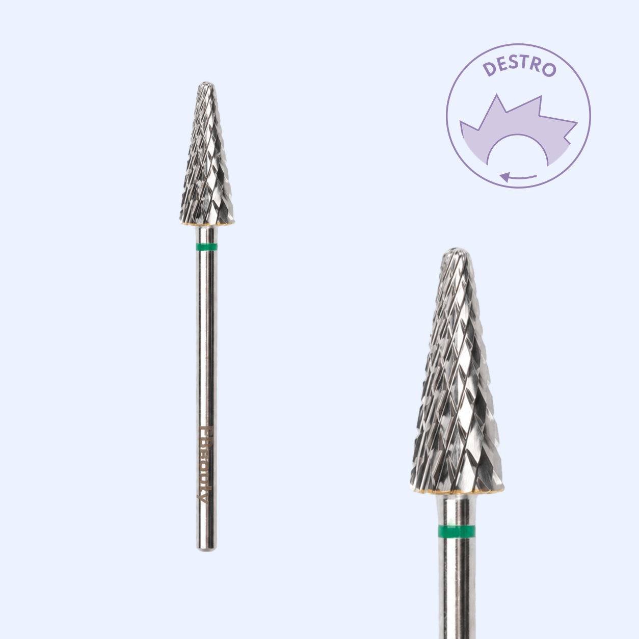 Ponta de tungsténio TUNG-PBRO41 — cónica pontiaguda de 6 mm para remoção rápida de produto.