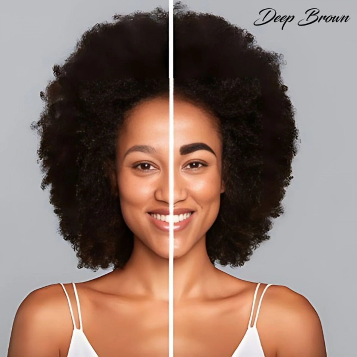 RefectoCil Gel Base Deep Brown Intense Browns — resultado antes e depois nas sobrancelhas; SKU 05036