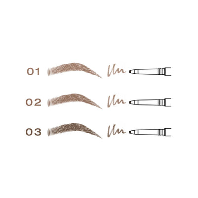 RefectoCil Lápis de Sobrancelhas 01 Castanho Claro — amostras das três cores disponíveis; SKU 38260759
