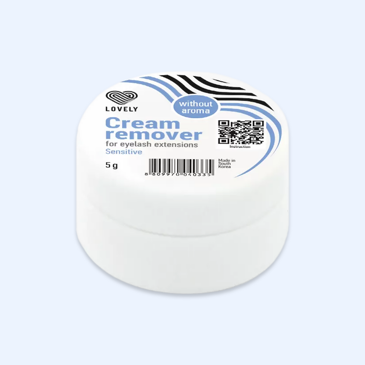 Removedor de pestanas em Creme Sensitive Lovely
