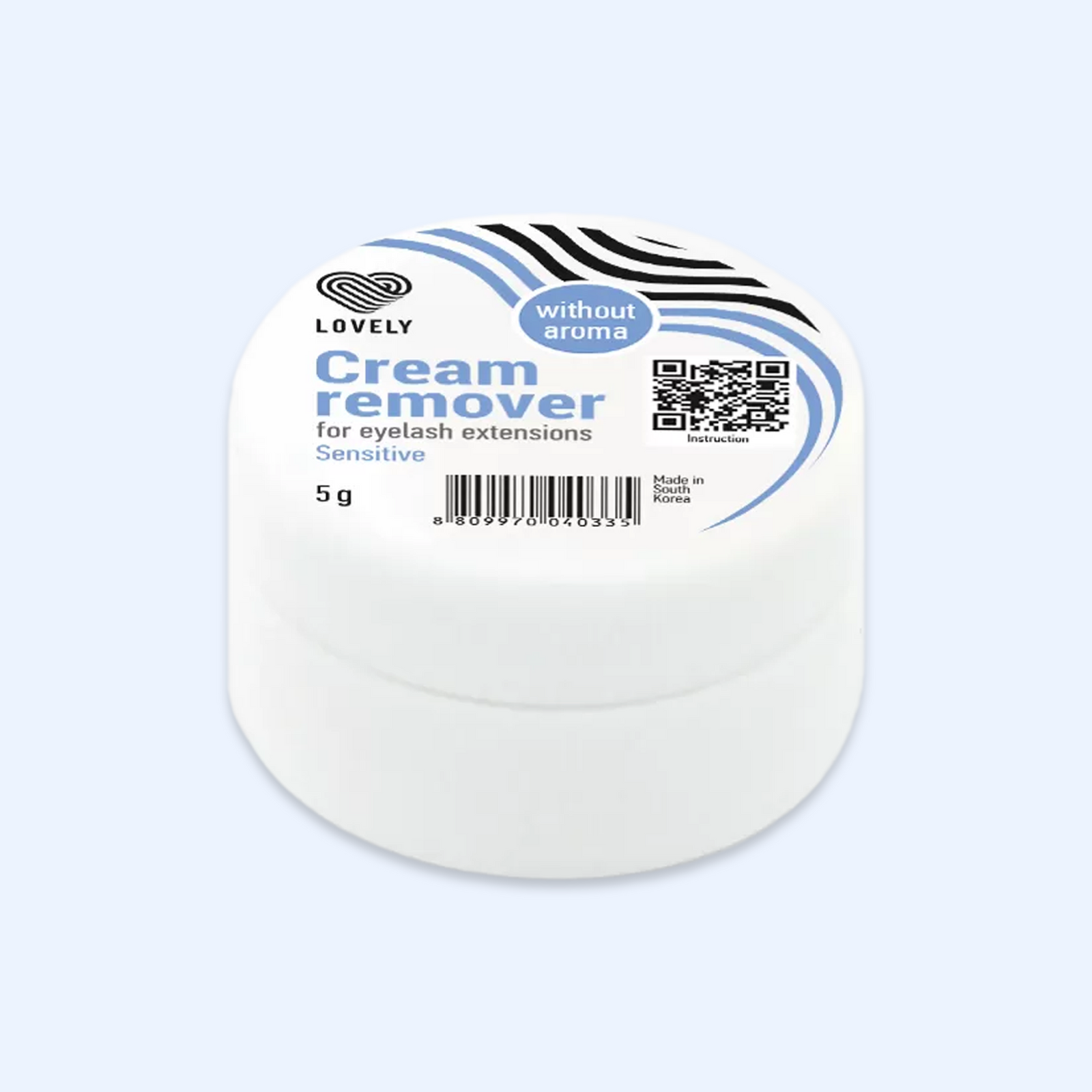 Removedor de pestanas em Creme Sensitive Lovely