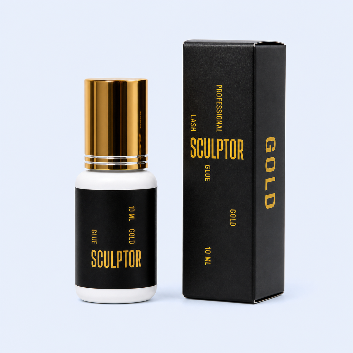 Cola Gold Sculptor de 10 ml apresentada com a respetiva caixa