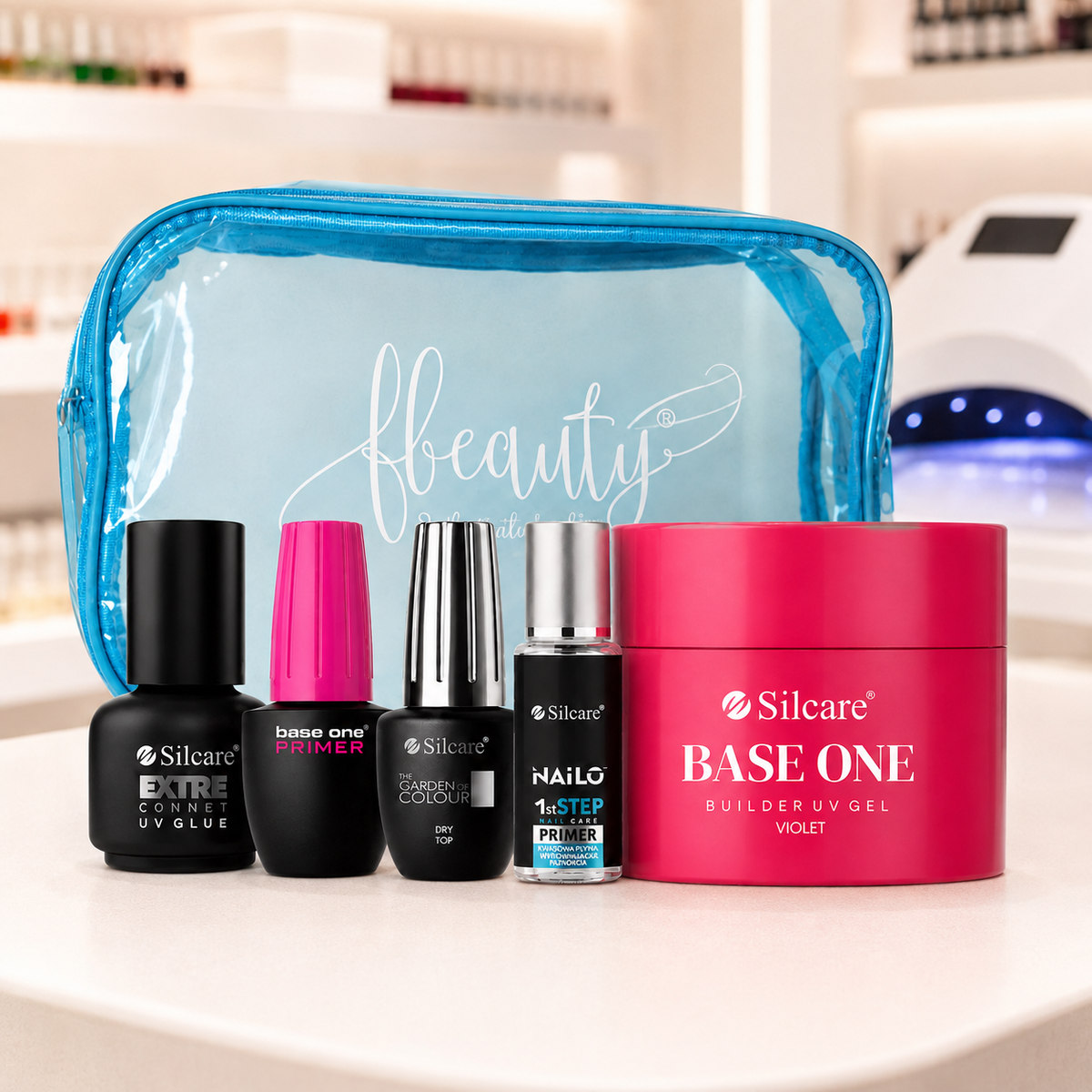 Kit Silcare Master Alta Densidade apresentado numa bancada profissional