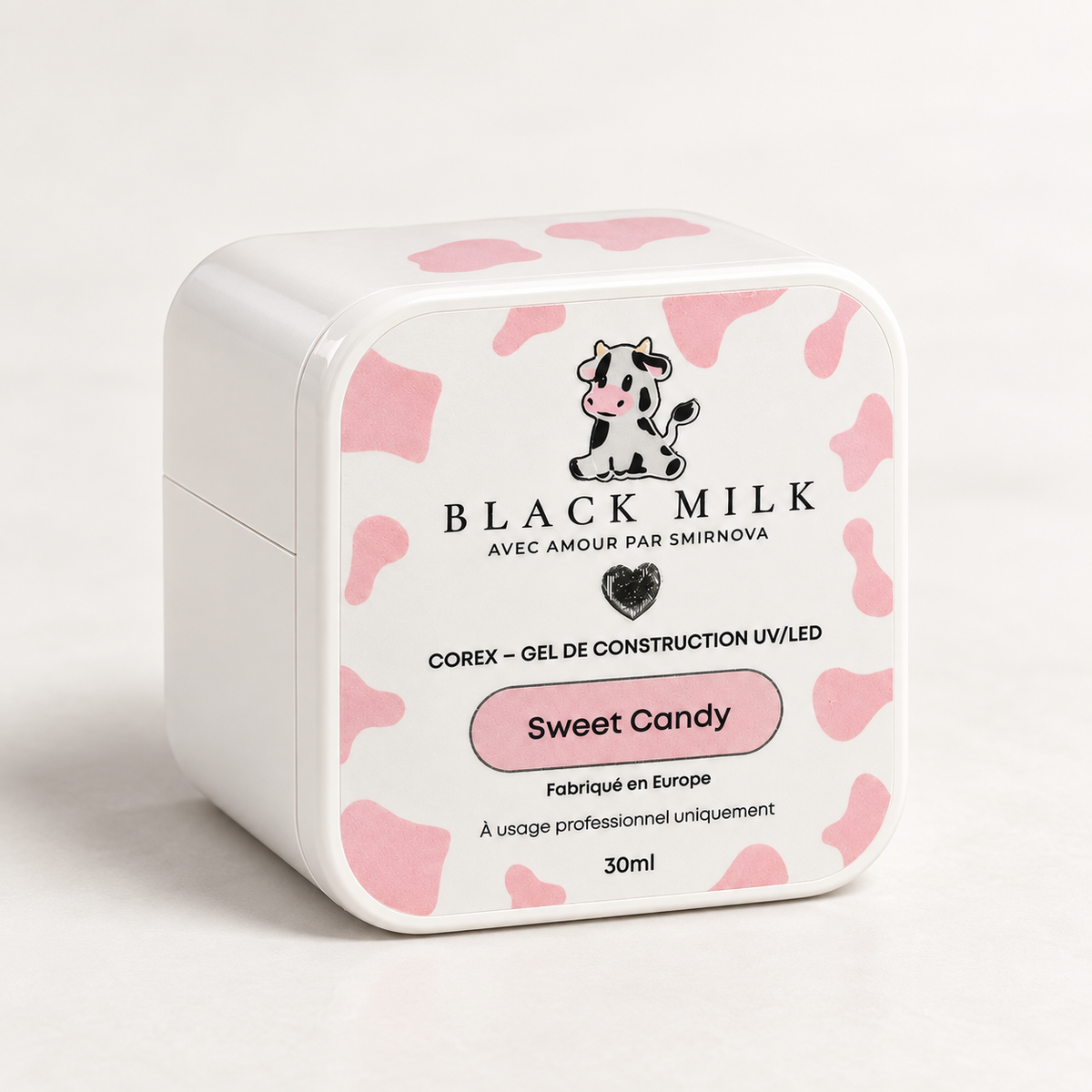 Gel Construtor Corex Sweet Candy Black Milk 30 ml - Smirnova - embalagem em estúdio