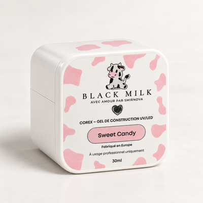 Gel Construtor Corex Sweet Candy Black Milk 30 ml - Smirnova - embalagem em estúdio