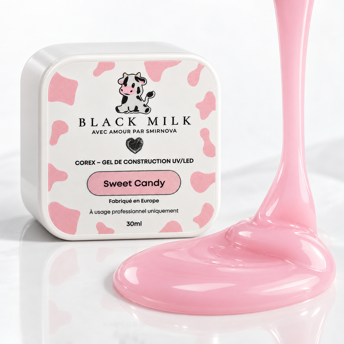 Gel Construtor Corex Sweet Candy Black Milk 30 ml - Smirnova - detalhe do produto
