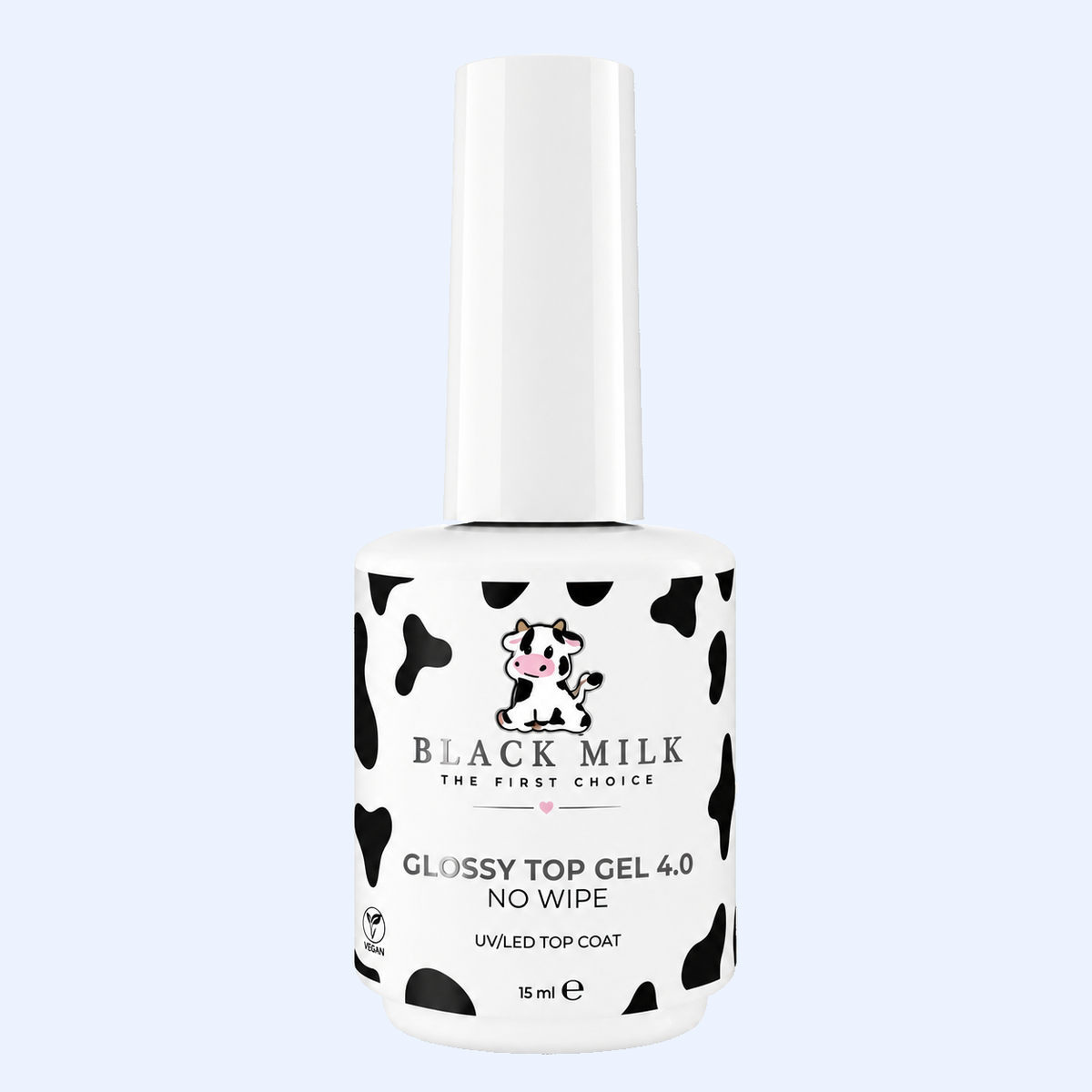 Glossy Top Gel 4.0 No Wipe Black Milk 15 ml - Smirnova — fotografia principal