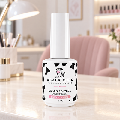 Liquid Polygel Dusty Rose Nude Black Milk 15 ml - Smirnova — ambiente de salão