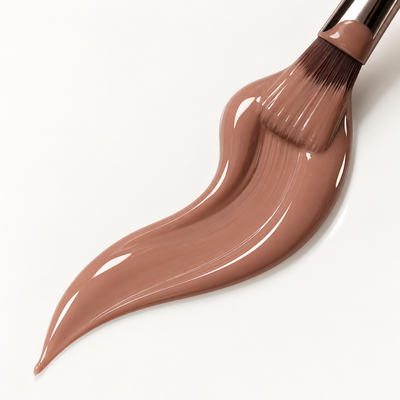 Liquid Polygel Velvet Mocha Black Milk 15 ml - Smirnova — textura e acabamento