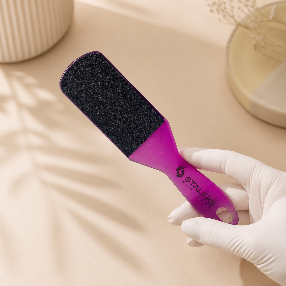 Lima de Pedicure Plástico EXPERT 10 TYPE 1 60/80 Staleks — apresentação profissional do produto; SKU AE 10/1