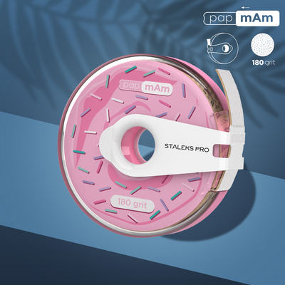 Donut + Lixa Descartável papmAm Staleks EXPERT 20 Staleks — variante ou detalhe 6 do produto; SKU ATC-100W / ATC-150W / ATC-180W / ATC-240W