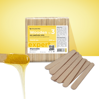 Espátulas de Madeira EXPERT Staleks — vista complementar do produto; SKU DSW-30