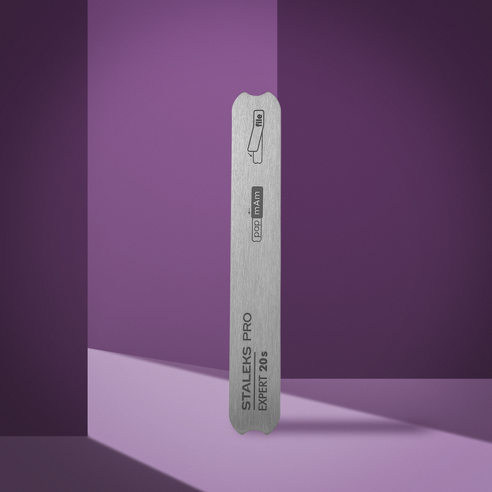Base de Metal Staleks EXPERT 20s (130mm) Staleks — detalhe técnico do produto; SKU MBE-20S