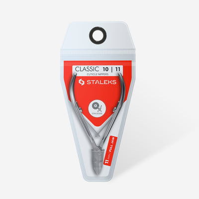 Alicate para Cutículas CLASSIC 10 11 mm Staleks — embalagem ou vista oficial complementar; SKU NC-10-11
