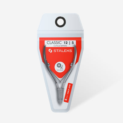 Alicate para Cutículas CLASSIC 12 5 mm Staleks — embalagem ou vista oficial complementar; SKU NC-12-5