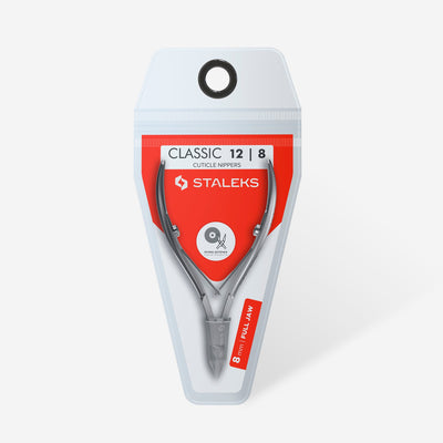 Alicate para Cutículas CLASSIC 12 8 mm Staleks — embalagem ou vista oficial complementar; SKU NC-12-8