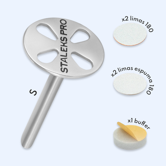 Kit Pedicure PODODISC S EXPERT 15 mm Staleks — vista principal do produto; SKU PDset-15