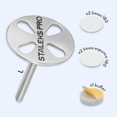 Kit Pedicure PODODISC L EXPERT 25 mm Staleks — vista principal do produto; SKU PDset-25
