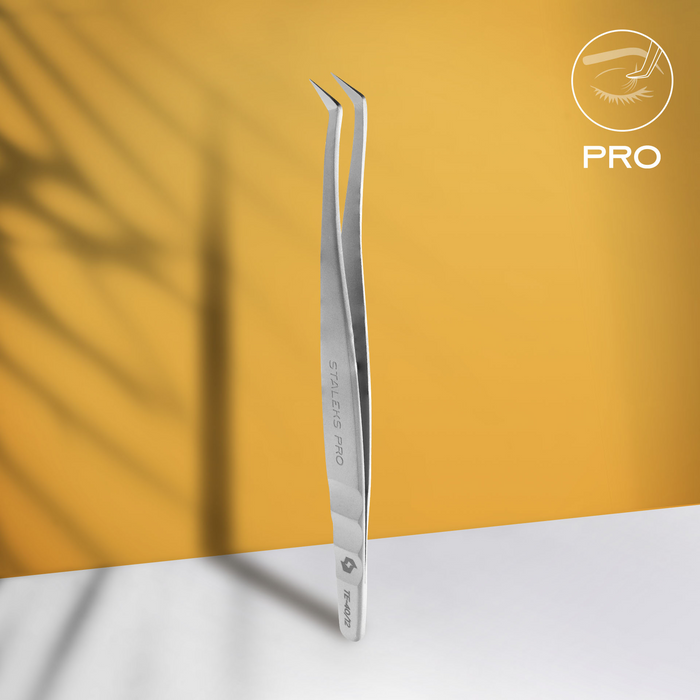 Pinça para Extensão de Pestanas EXPERT 40 TYPE 12 Staleks — vista complementar do produto; SKU TE-40/12