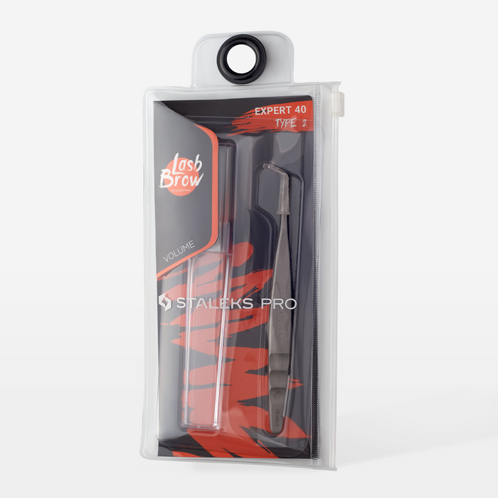 Pinça para Extensão de Pestanas EXPERT 40 TYPE 2 Staleks — vista adicional do produto; SKU TE-40/2