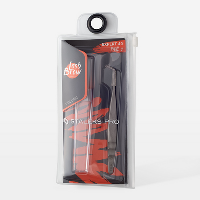 Pinça para Extensão de Pestanas EXPERT 40 TYPE 2 Staleks — vista adicional do produto; SKU TE-40/2