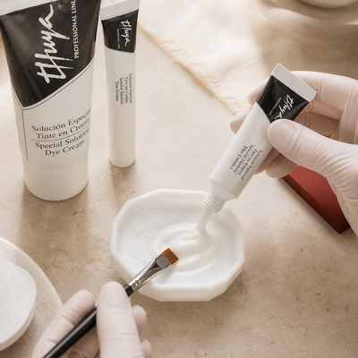 Preparação profissional de tinta com Oxidante em Creme Thuya