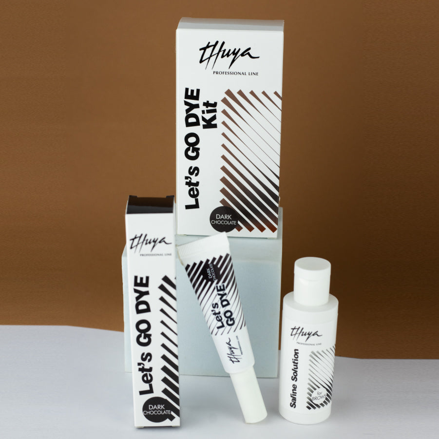 Kit Let's Go Dye Dark Chocolate Thuya completo