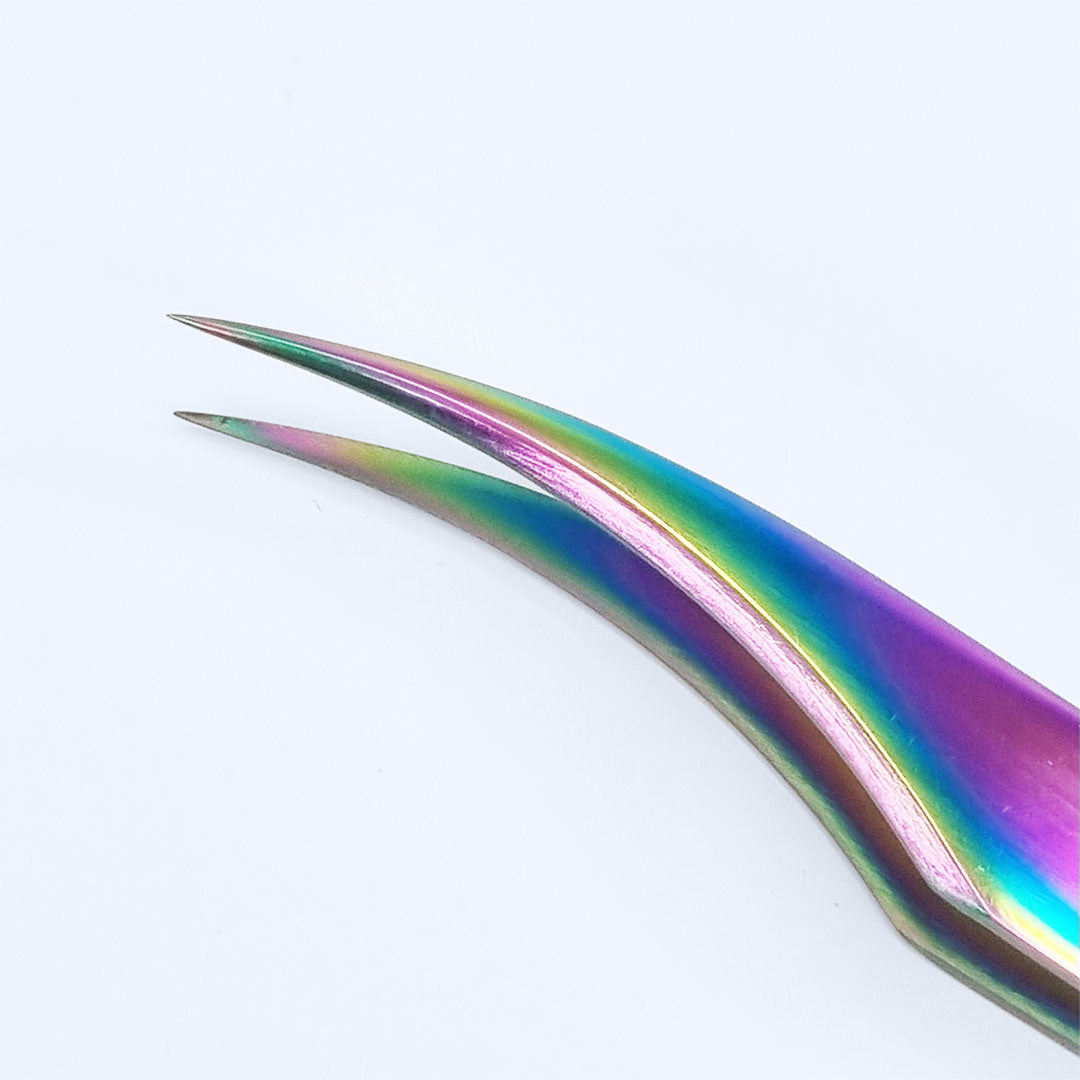 FB Starter Semi-Curva Holográfica - Pinça para extensão de pestanas